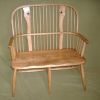Bow-back double seat Windsor chair